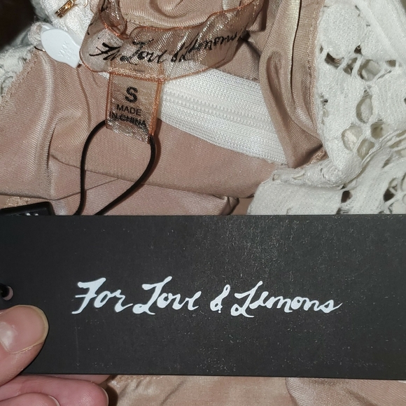 For Love & Lemons Gianna Apron Front Mini Dress Size S - Picture 8 of 9